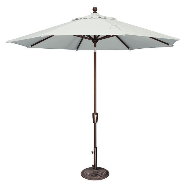 Catalina 9 Foot Octagon Market Umbrella in Natural Sunbrella and Bronze, image 1