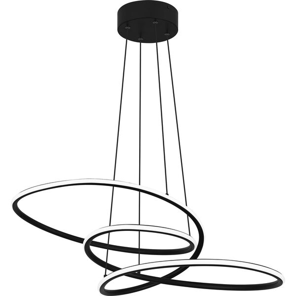 Ovard Matte Black One-Light LED Pendant, image 1