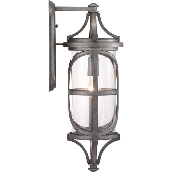 Morrison Antique Pewter One-Light Outdoor Wall Lantern With Transparent Glass, image 5