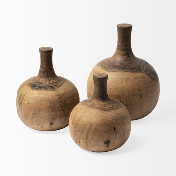 Afra Brown Medium Vase Shaped Decorative Object, image 2