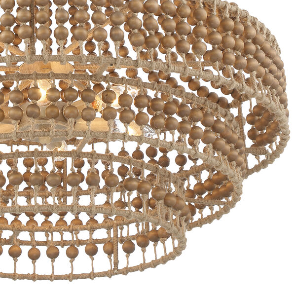 Silas Burnished Silver Six-Light Chandelier, image 3