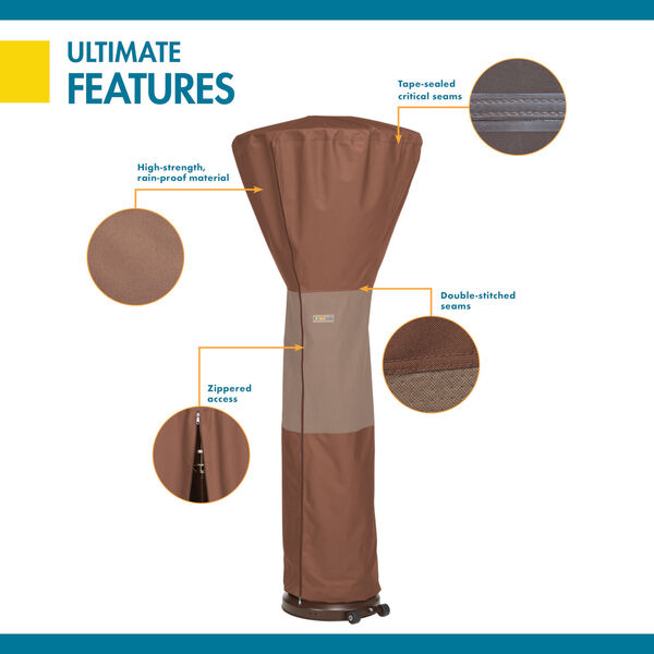 Ultimate Mocha Cappuccino 34-Inch Stand-Up Patio Heater Cover, image 3