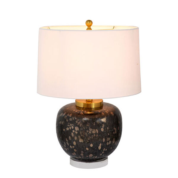 Amir Black Gold Glass Table Lamp, image 3