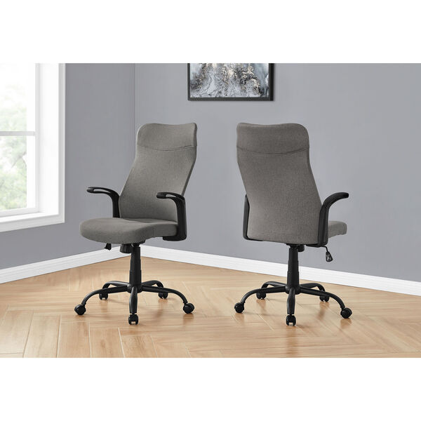 Black and Dark Grey Multi Position Office Chair, image 2