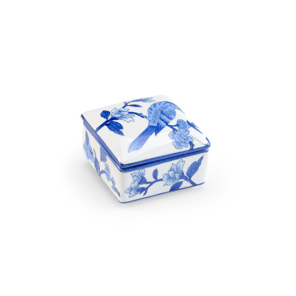 Blue and White Four-Inch Decorative Box, image 1