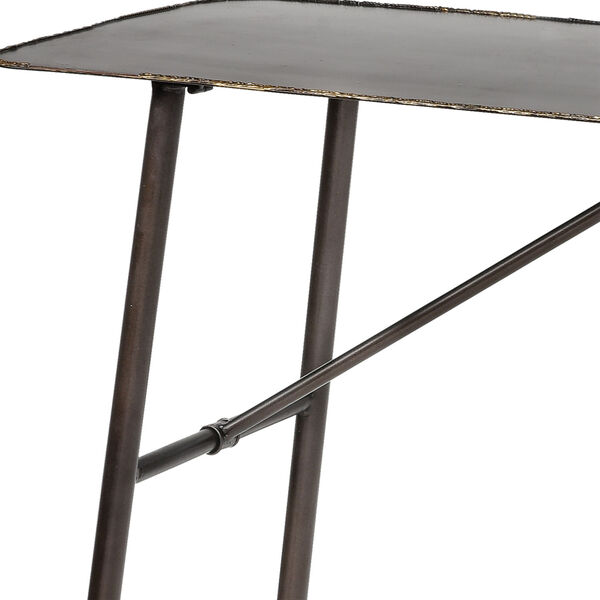 Christian Oil Rubbed Bronze and Gold Console Table, image 2