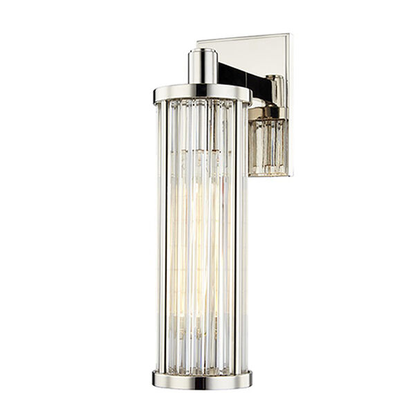 Canyon Polished Nickel One-Light 5-Inch Wall Sconce, image 1