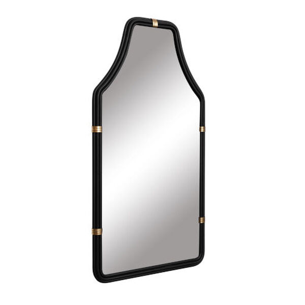 Federal Case Matte Black French Gold 22 x 40 Inch Wall Mirror, image 2