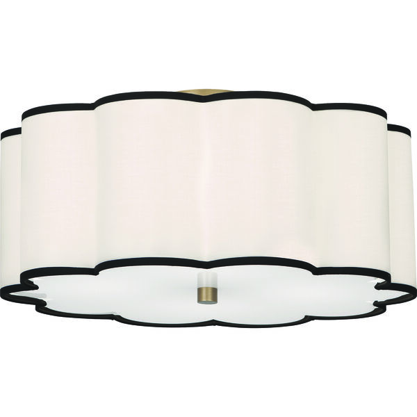 Axis Aged Brass  20-Inch Four-Light Flushmount, image 1