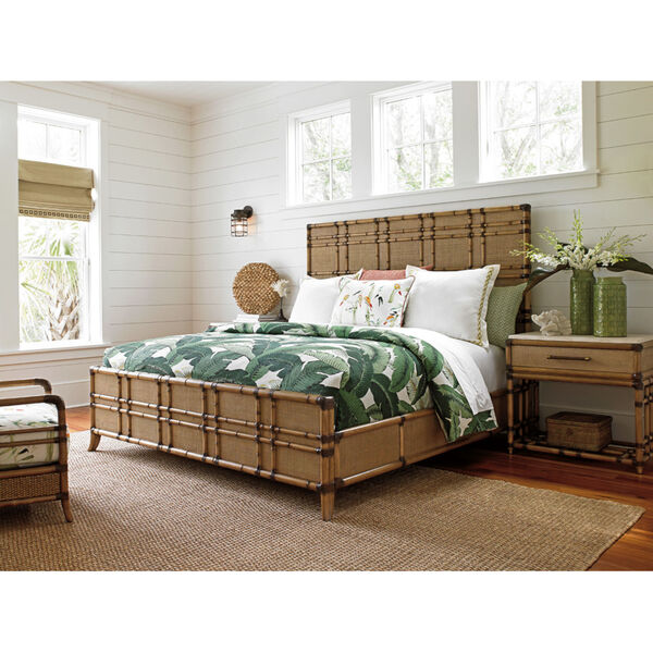 Twin Palms Brown Coco Bay Panel California King Bed, image 2