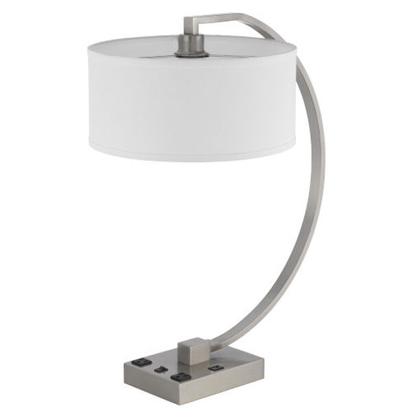 Belfort Brushed Steel One-Light Desk Lamp, image 5