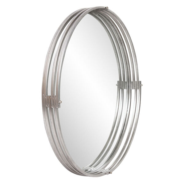 Demir Bright Silver Round Wall Mirror, image 1