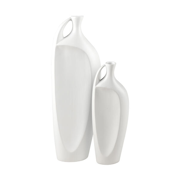 Messe White Small Vase, Set of 2, image 5