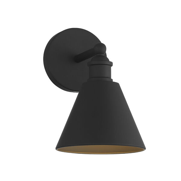 Chelsea Matte Black Seven-Inch One-Light Wall Sconce, image 4