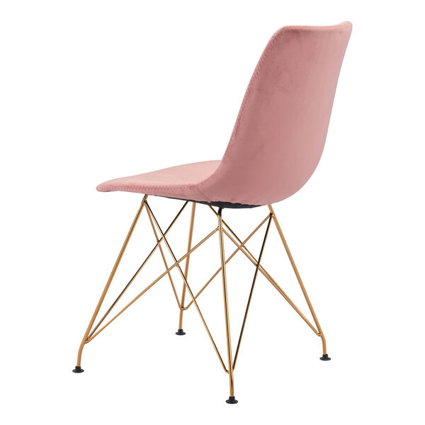 Parker Pink and Gold Dining Chair, Set of Two, image 6