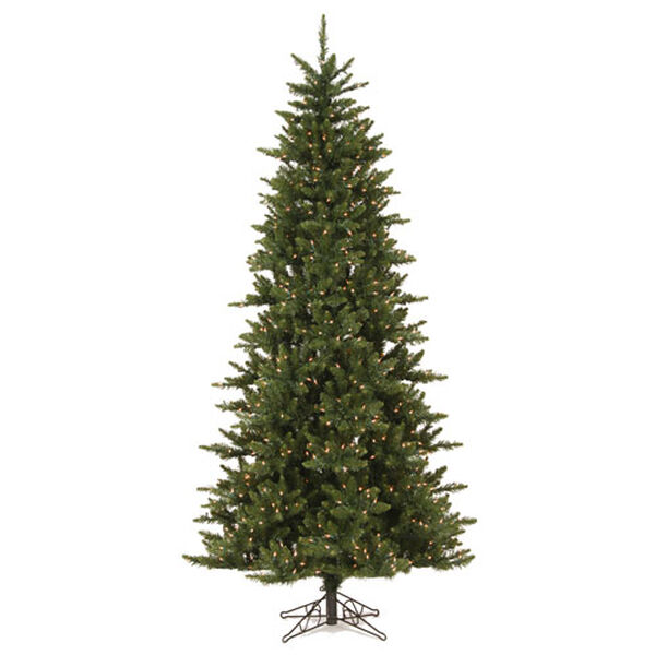Camdon Fir 7.5 Ft. Slim Artificial Tree with 585 Warm White LED Lights, image 1