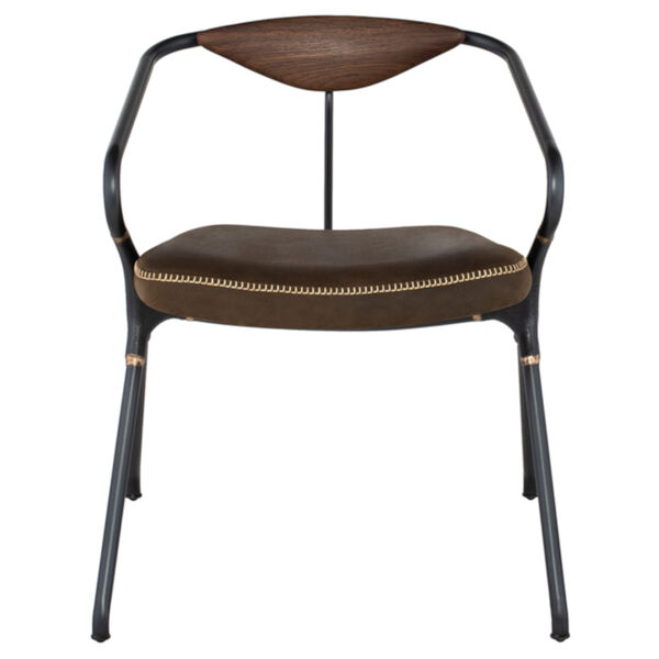 Akron Brown and Black Dining Chair, image 2