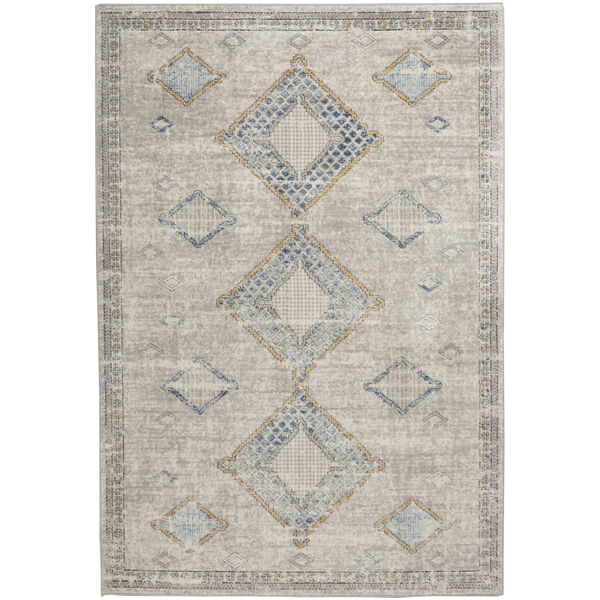 Concerto Ivory Gray Blue Area Rug, image 1