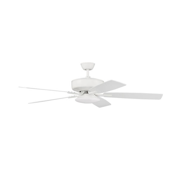 Pro Plus White 52-Inch LED Ceiling Fan, image 1