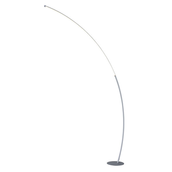 Monita Silver LED Arc Floor Lamp, image 1