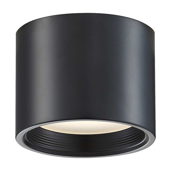 Reel Black White Five-Inch LED Flush Mount, image 1