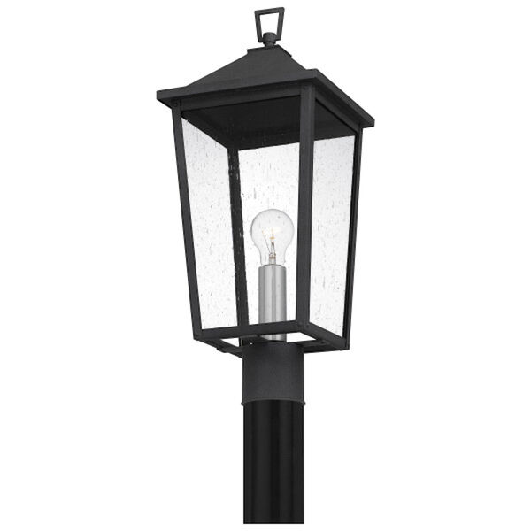Stoneleigh Mottled Black One-Light Outdoor Post Lantern, image 4