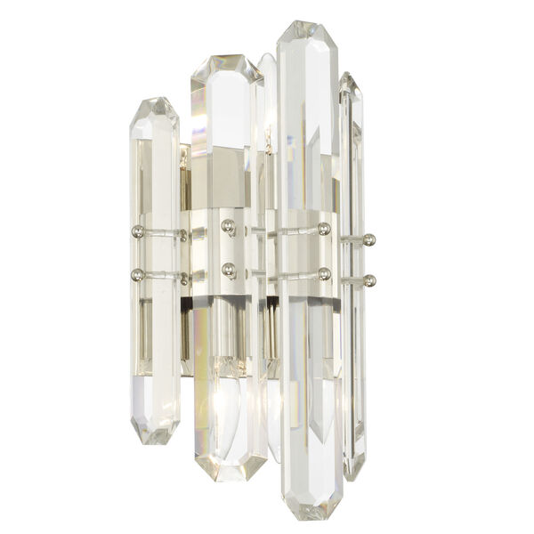 Bolton Polished Nickel Two-Light Wall Sconce, image 2