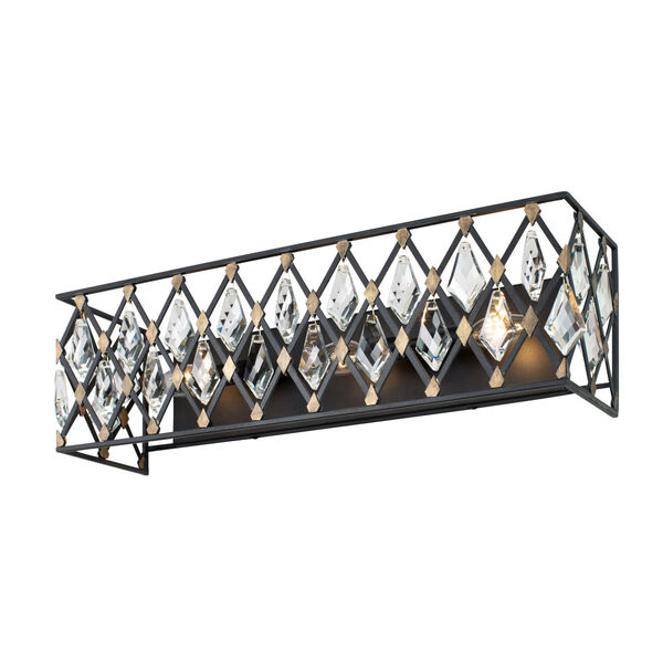 Windsor Carbon and Havana Gold Three-Light Wall Sconce, image 3