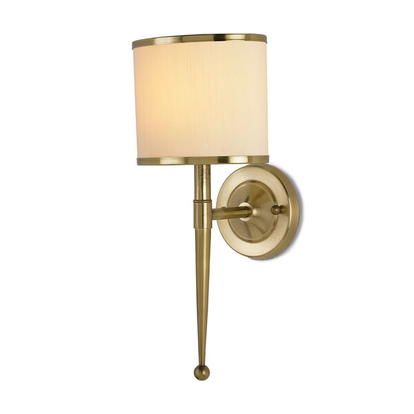 Primo Brass One-Light  Plug In Wall Sconce, image 1