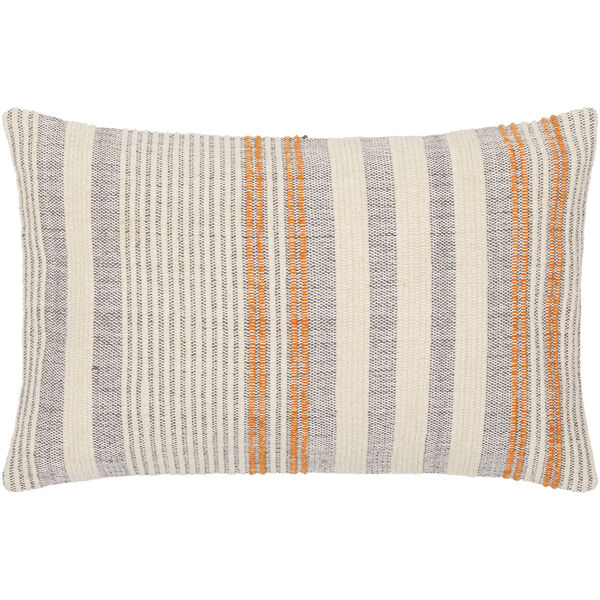 Camden Burnt Orange, Cream and Medium Gray 14-Inch Pillow, image 1