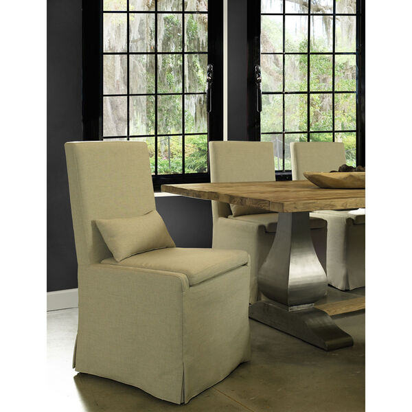Sandspur Beach Brushed Linen Dining Chair, image 5