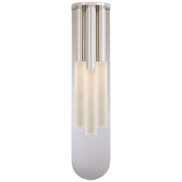 Rousseau Medium Multi-Drop Sconce in Polished Nickel with Etched Crystal by Kelly Wearstler, image 1