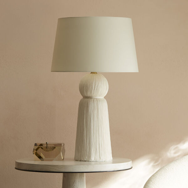 Tassel Ivory Table Lamp, image 4
