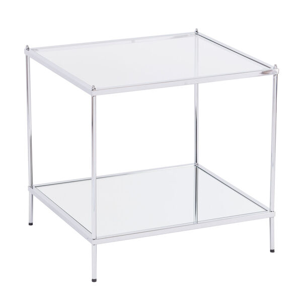 Knox Glam Chrome Mirrored End Table, image 4