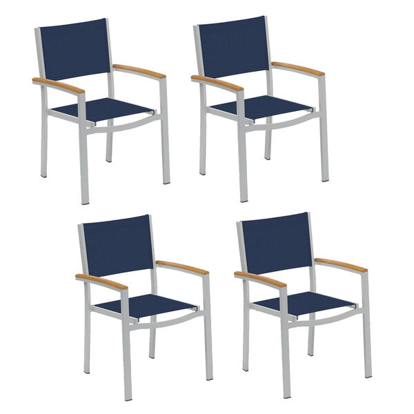 Travira Ink Pen Sling Seats Arm Chair Set of 4, image 1