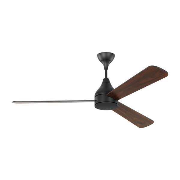 Streaming Smart Midnight Black 60-Inch Indoor/Outdoor Integrated LED Ceiling Fan with Remote Control and Reversible Motor, image 1