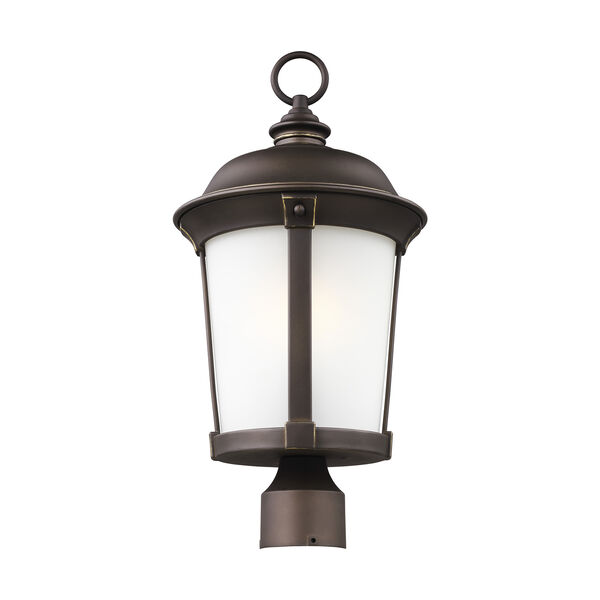 Calder Antique Bronze 10-Inch One-Light Outdoor Post Lantern, image 1