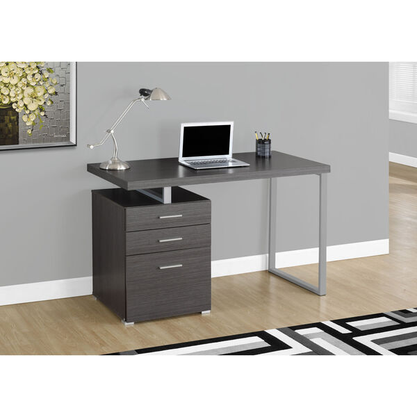 Computer Desk - 48L / Grey Left or Right Facing, image 1