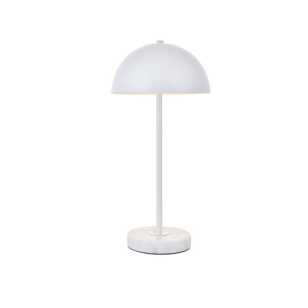 Forte White 10-Inch One-Light Table Lamp, image 1