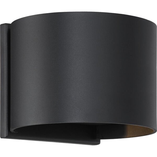 Lightgate Black 6-Inch One-Light LED Outdoor Round Sconce, image 1