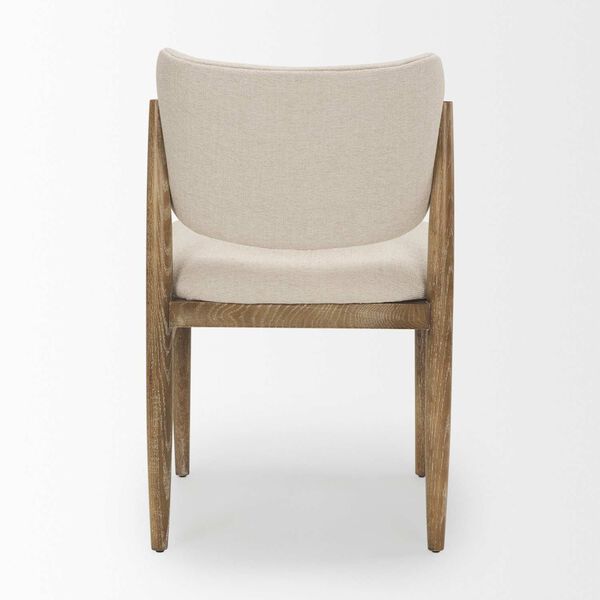Cline Cream and Brown Dining Chair, image 4