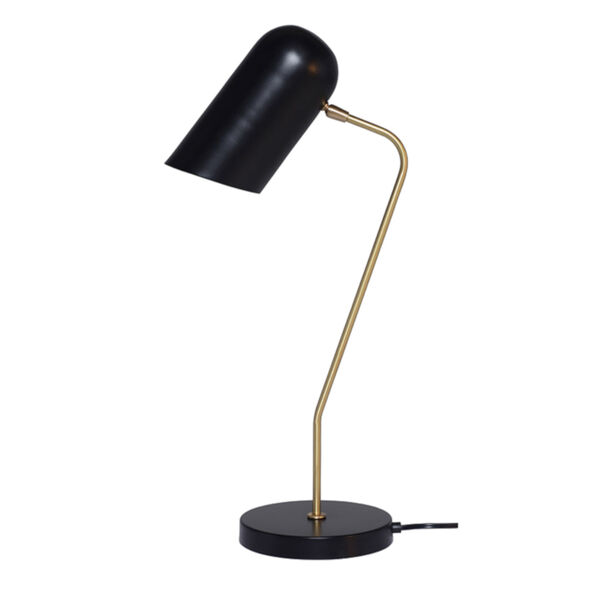 Caden Glossy Black One-Light Table Lamp, image 3