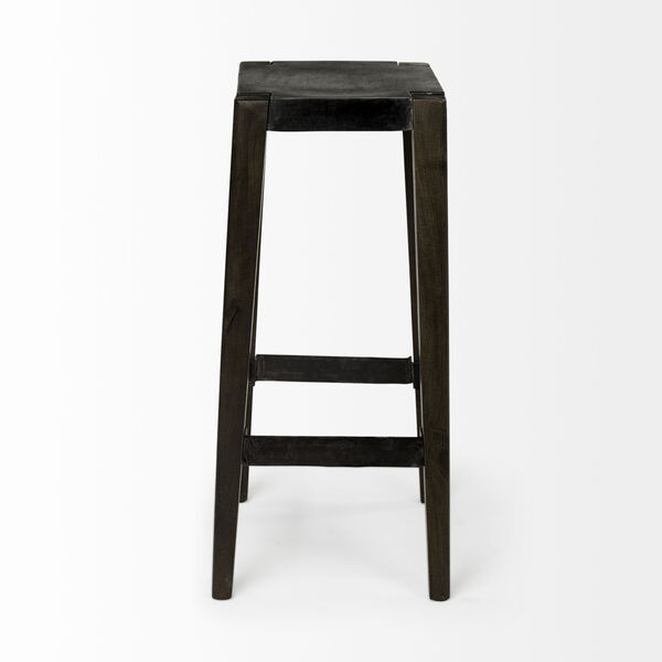 Nell Brown and Black Bar Height Stool, image 3