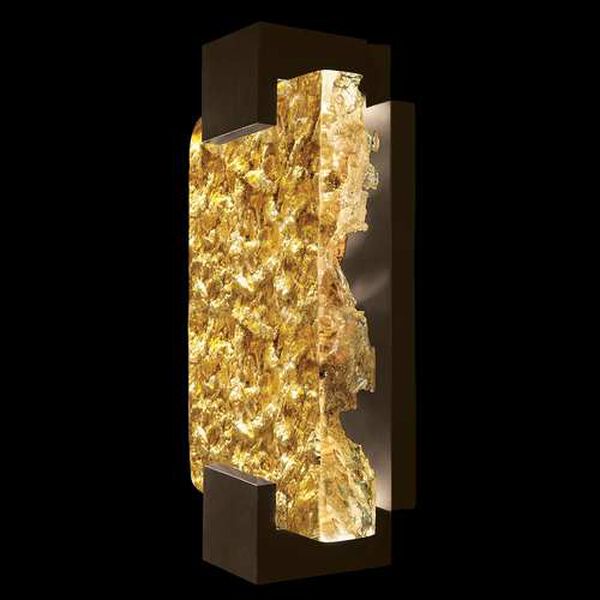 Terra Bronze Clear Glass 12-Inch Two-Light ADA LED Wall Sconce with Clear Glass, image 1