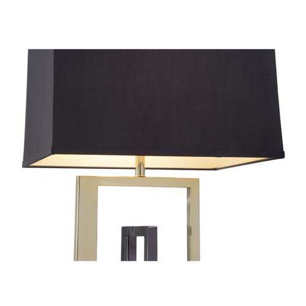 Such A Superimposition Polished Brass and Black Nickel One-Light Table Lamp, image 2