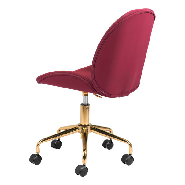 Miles Red and Gold Office Chair, image 6