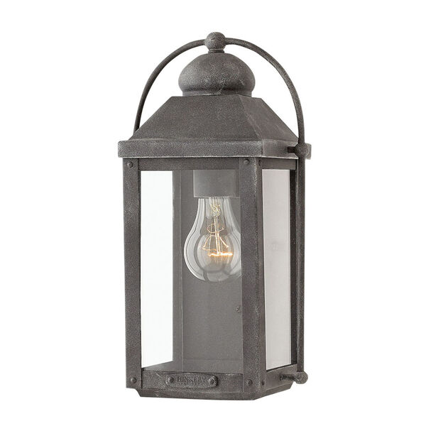 Anchorage Aged Zinc One-Light Outdoor 13-Inch Small Wall Mount, image 4