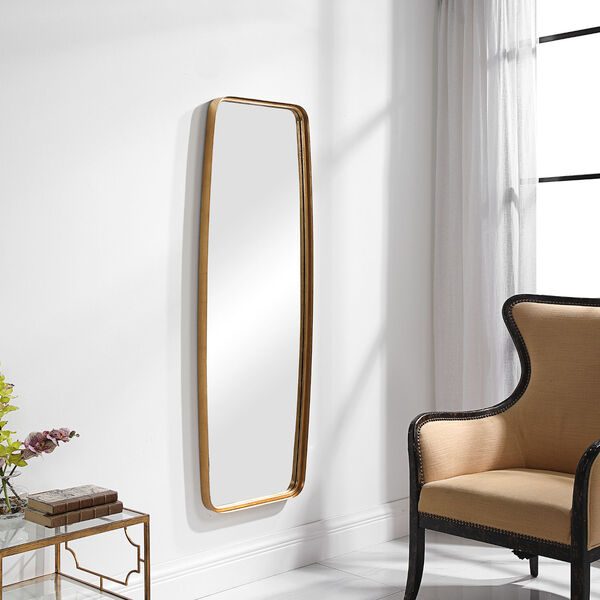 Linden Antique Gold Full Length Oblong Wall Mirror, image 5