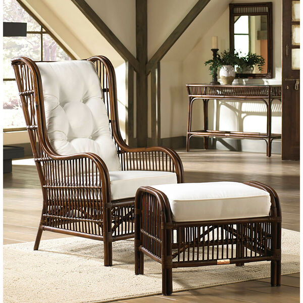 Bora Bora Canvas Heather Beige Two-Piece Occasional Chair Set with Cushion, image 3