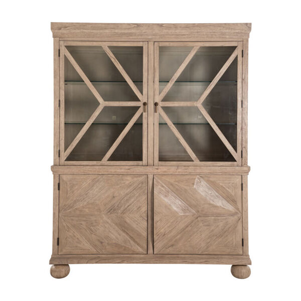 Delmont Blonde Natural and Antique Bronze Cabinet, image 1